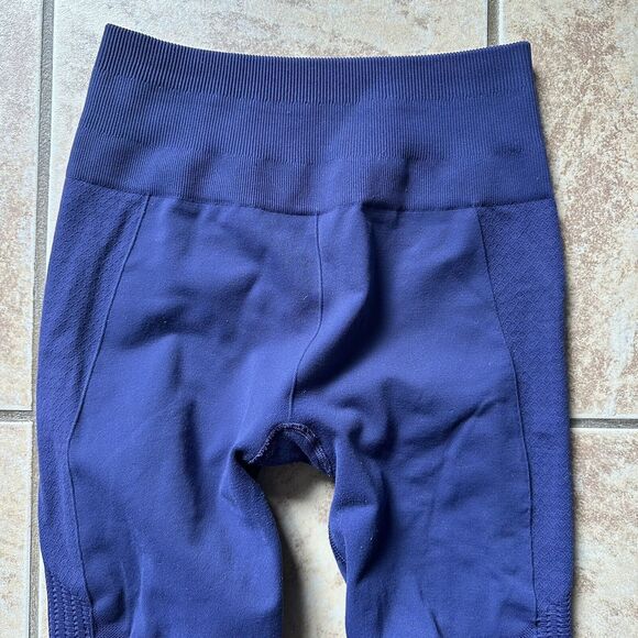 Lululemon Flow & Go Tight Hero Blue Navy Perforated Yoga Workout Pant Leggings - Picture 3 of 11